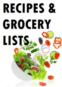 Healthy Recipes and Grocery Lists
