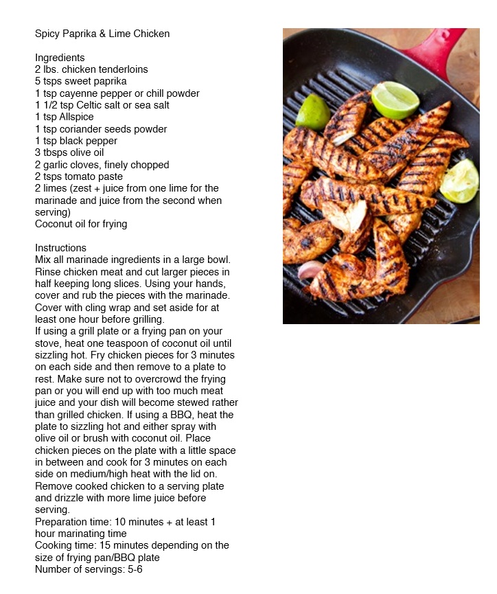 Spicy Paprika and Lime Chicken Recipe