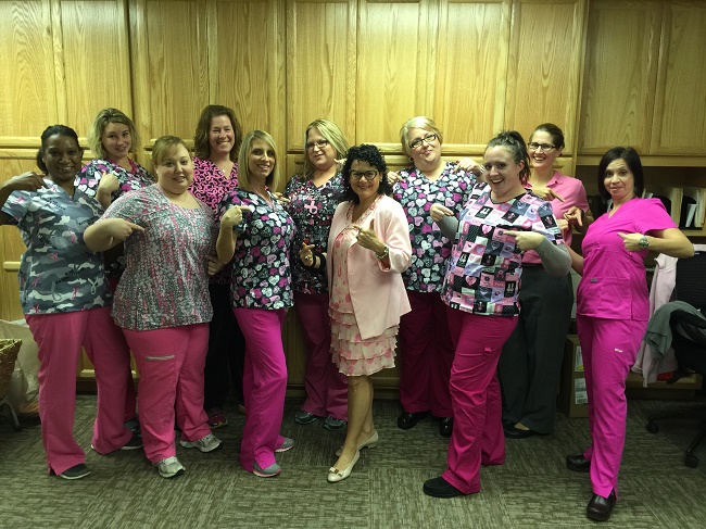 Louisville orthopedic practice supports breast cancer awareness