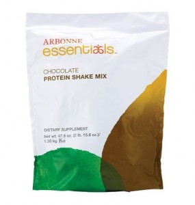 chocolate protein powder from Arbonne