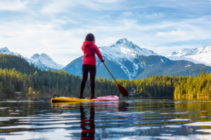 Winter paddle boarding what to wear and how to do it