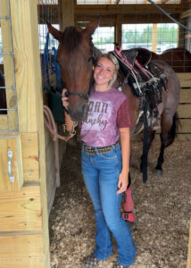 Bailey Belcher Posing with Horse