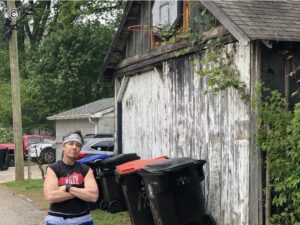 Michelle Durham as a Yard Worker for Jack Harlow's family
